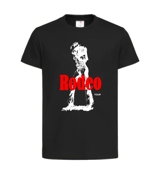 Дитяча футболка Travis Scott Rodeo Чорний фото