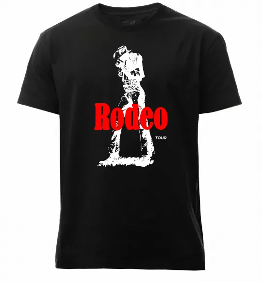 Чоловіча преміум футболка Travis Scott Rodeo Чорний фото