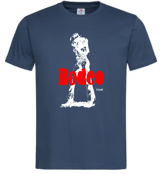 Мужская футболка Travis Scott Rodeo Темно-синий фото