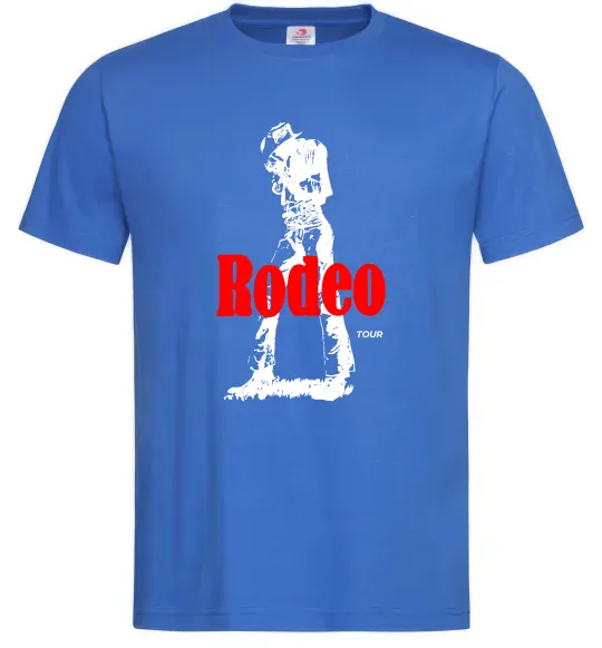 Мужская футболка Travis Scott Rodeo Ярко-синий фото