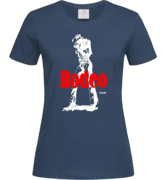 Жіноча футболка Travis Scott Rodeo Темно-синій фото