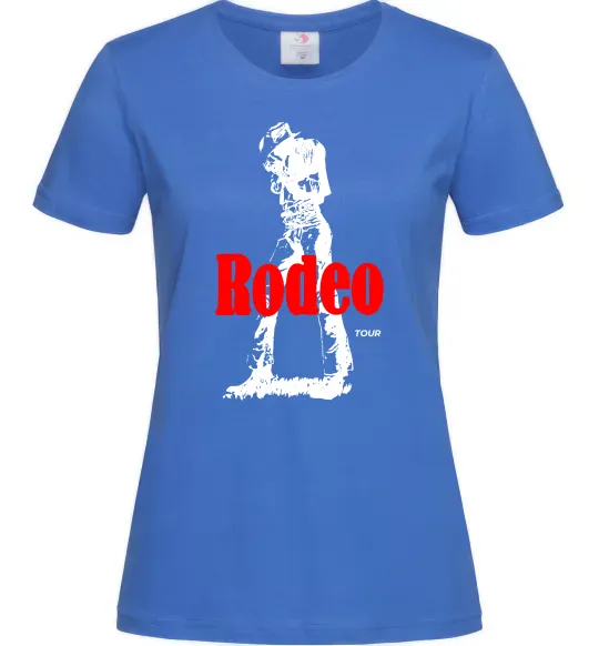 Жіноча футболка Travis Scott Rodeo Яскраво-синій фото