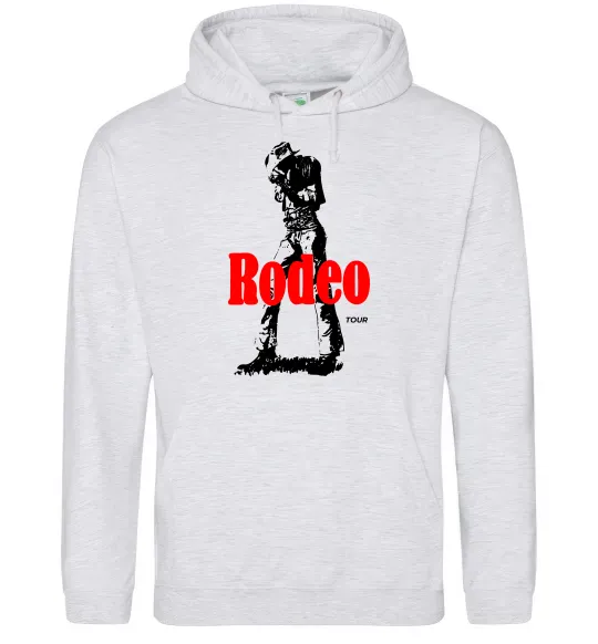 Чоловіча толстовка (худі) Travis Scott Rodeo Сірий меланж фото