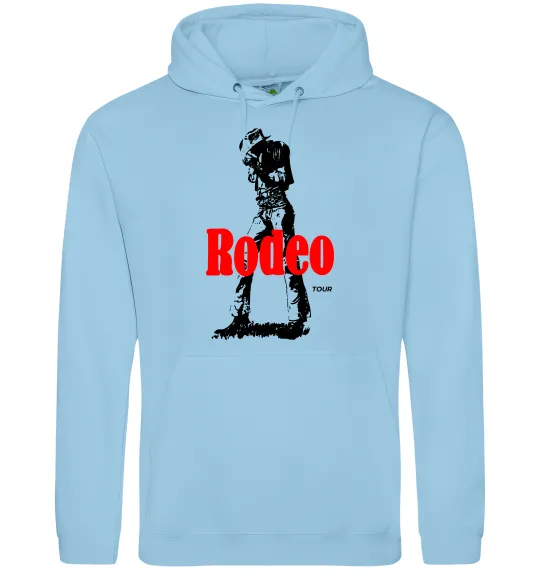 Чоловіча толстовка (худі) Travis Scott Rodeo Блакитний фото