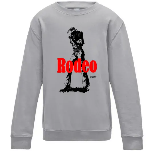 Дитячий світшот Travis Scott Rodeo Сірий меланж фото