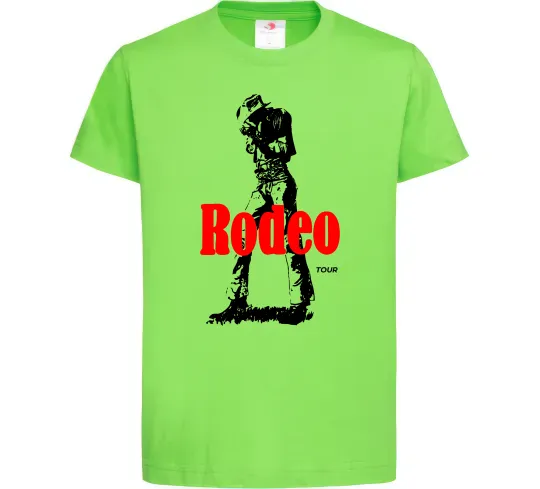 Дитяча футболка Travis Scott Rodeo Лаймовий фото