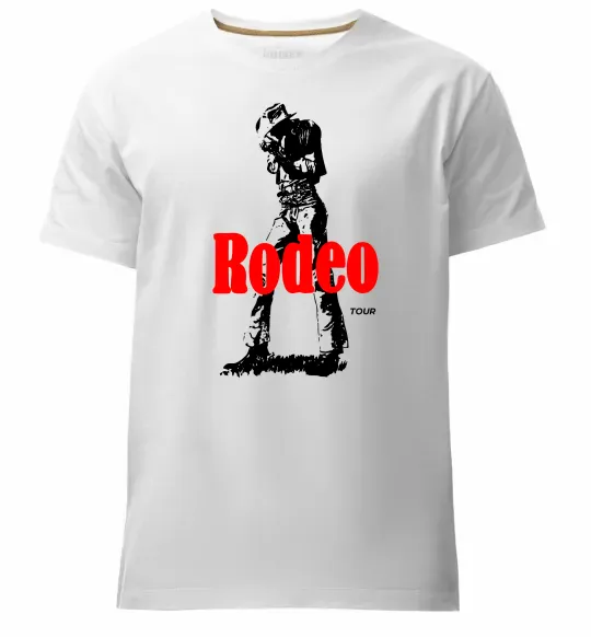 Чоловіча преміум футболка Travis Scott Rodeo Білий фото