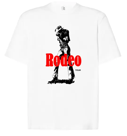 Футболка Оверсайз Travis Scott Rodeo Белый фото