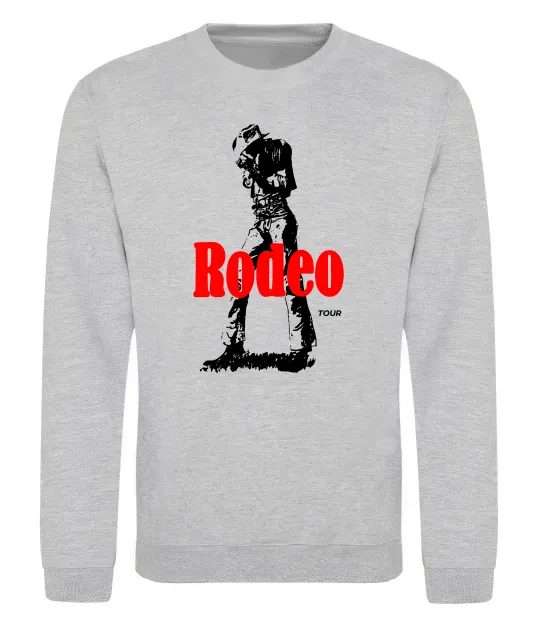 Свитшот Travis Scott Rodeo Серый меланж фото