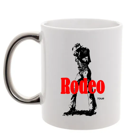 Чашка с цветной ручкой Travis Scott Rodeo Серебро фото