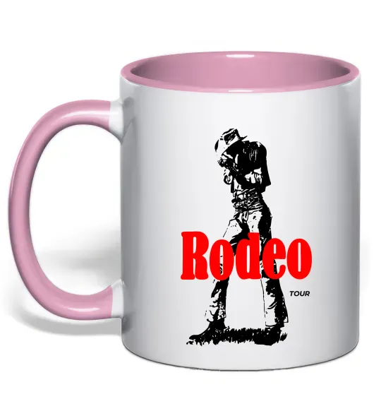 Чашка с цветной ручкой Travis Scott Rodeo Нежно розовый фото