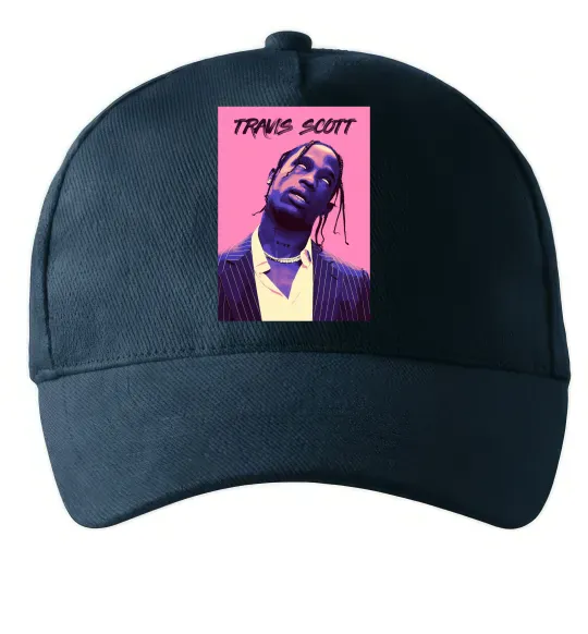 Кепка Travis Scott pink Темно-синий фото