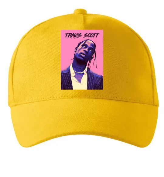 Кепка Travis Scott pink Солнечно желтый фото
