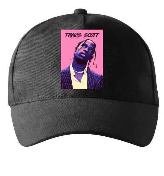 Кепка Travis Scott pink Черный фото