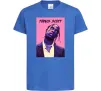 Детская футболка Travis Scott pink Ярко-синий фото