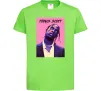 Детская футболка Travis Scott pink Лаймовый фото