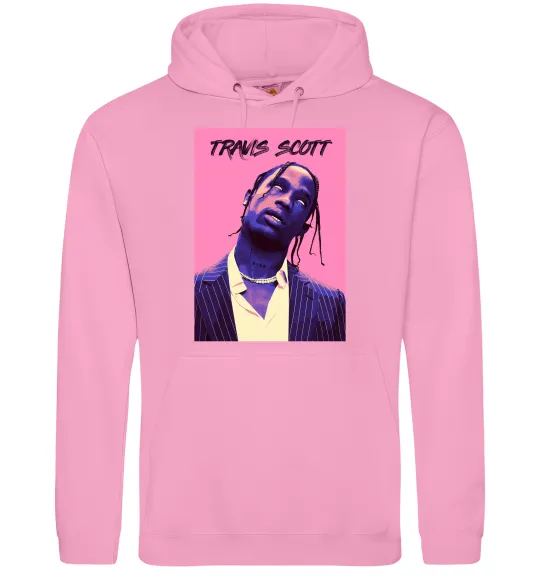 Мужская толстовка (худи) Travis Scott pink Розовый фото