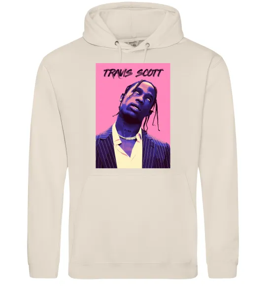 Женская толстовка (худи) Travis Scott pink Таш фото