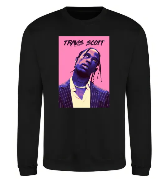 Свитшот Travis Scott pink Черный фото