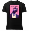 Мужская премиум футболка Travis Scott pink Черный фото