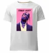 Мужская премиум футболка Travis Scott pink Белый фото