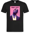 Мужская футболка Travis Scott pink Черный фото