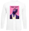 Лонгслив Travis Scott pink Белый фото