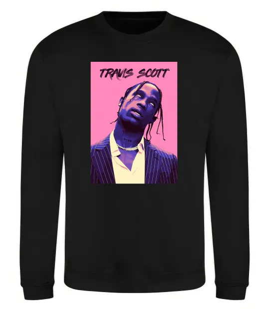Свитшот Travis Scott pink Черный фото