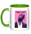 Чашка с цветной ручкой Travis Scott pink Зеленый фото