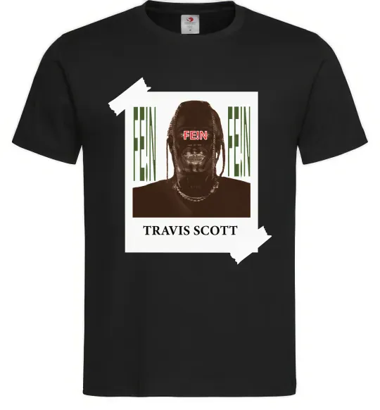 Мужская футболка Travis Scott Photo Черный фото