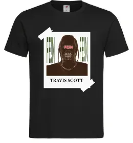 Мужская футболка Travis Scott Photo Черный фото
