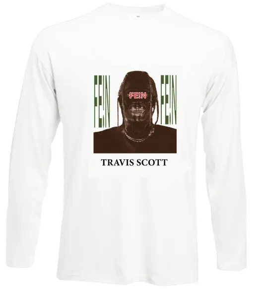 Лонгслив Travis Scott Photo Белый фото