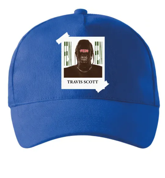 Кепка Travis Scott Photo Ярко-синий фото
