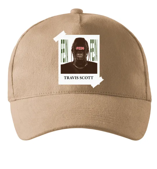 Кепка Travis Scott Photo Пісочний фото
