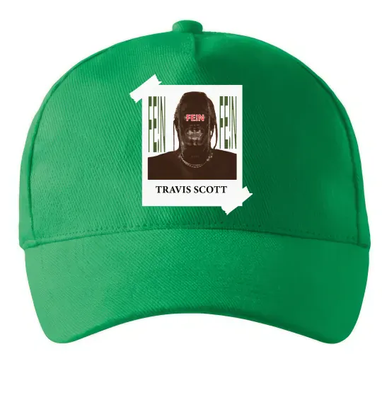 Кепка Travis Scott Photo Зеленый фото