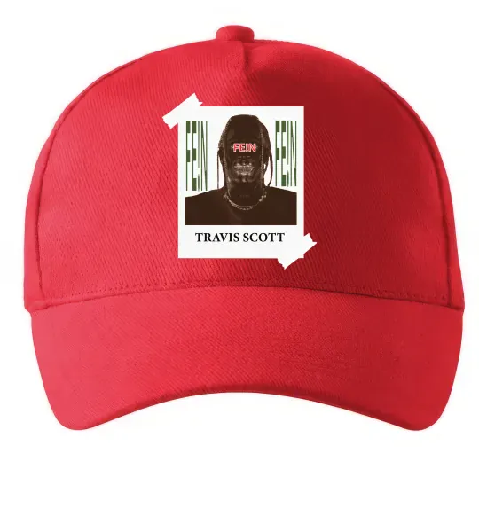 Кепка Travis Scott Photo Красный фото