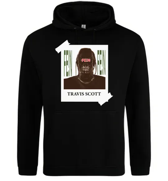 Женская толстовка (худи) Travis Scott Photo Черный фото