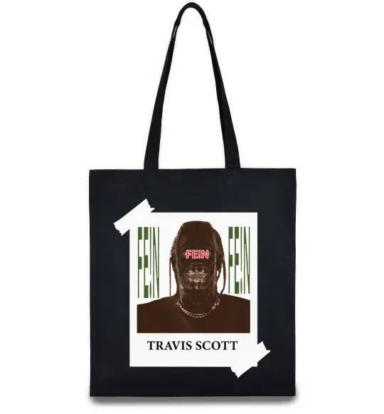 Эко-сумка Travis Scott Photo Черный фото