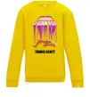 Детский Свитшот Travis Scott Look mom I can fly Солнечно желтый фото
