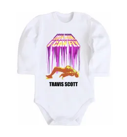 Дитячий бодік Travis Scott Look mom I can fly Білий фото
