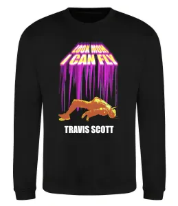 Свитшот Travis Scott Look mom I can fly Черный фото