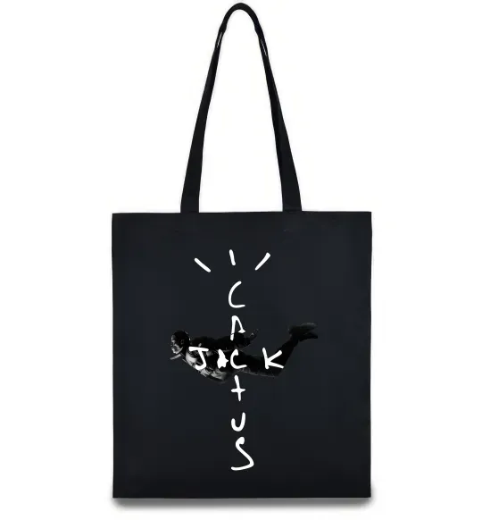 Еко-сумка Cactus Jack Travis Scott Чорний фото