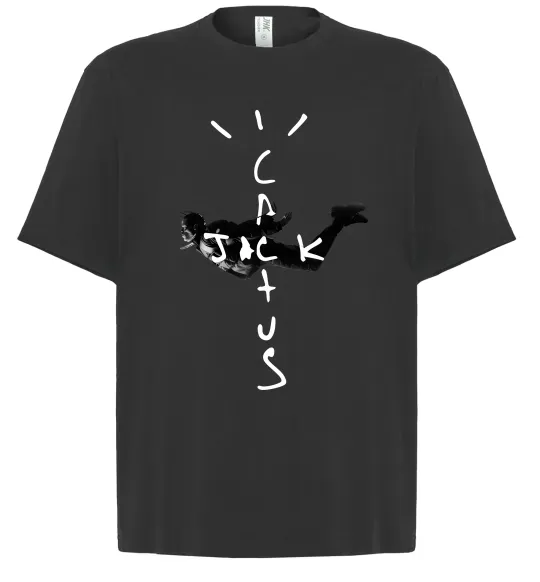 Футболка Оверсайз Cactus Jack Travis Scott Черный фото