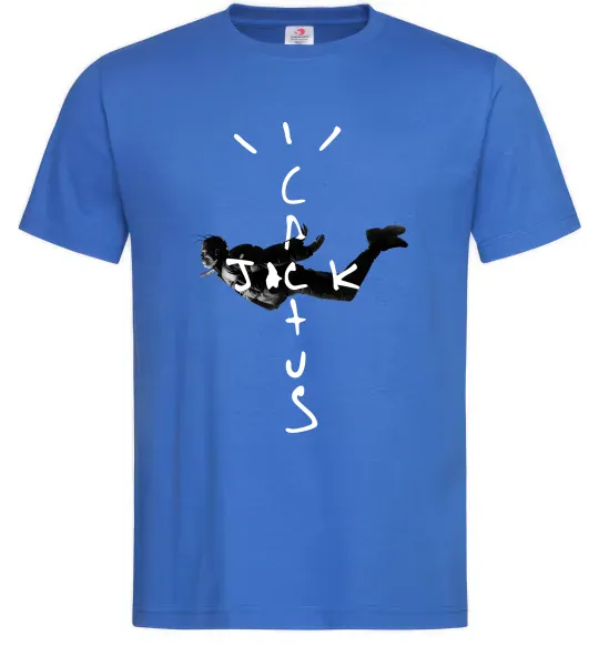 Мужская футболка Cactus Jack Travis Scott Ярко-синий фото