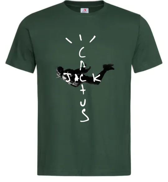 Мужская футболка Cactus Jack Travis Scott Темно-зеленый фото