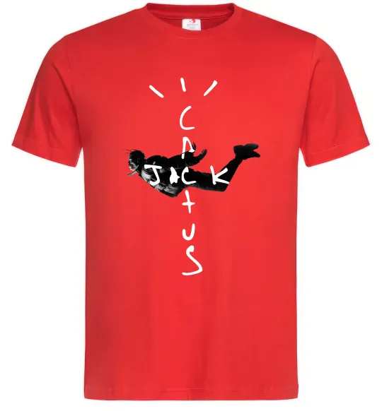 Мужская футболка Cactus Jack Travis Scott Красный фото