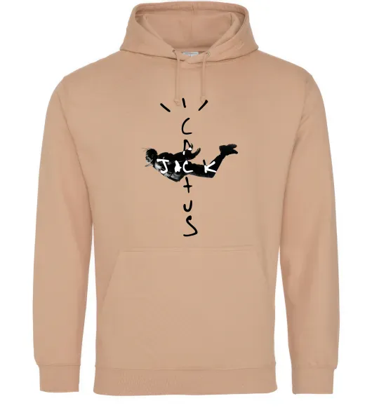 Мужская толстовка (худи) Cactus Jack Travis Scott Песочный фото