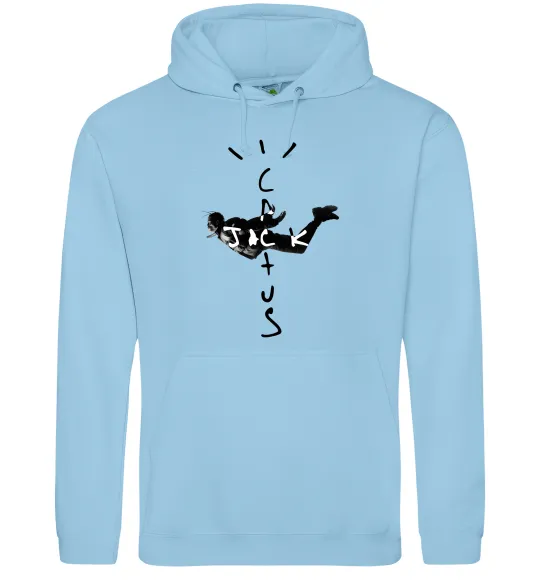 Жіноча толстовка (худі) Cactus Jack Travis Scott Блакитний фото