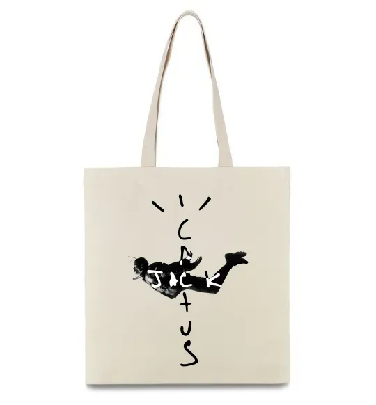 Еко-сумка Cactus Jack Travis Scott Бежевий фото