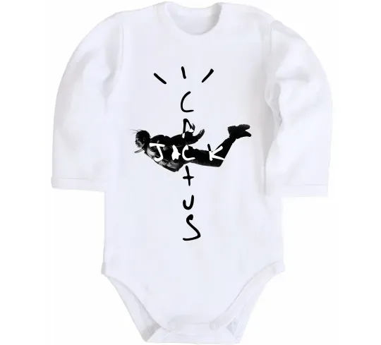 Детский боди Cactus Jack Travis Scott Белый фото